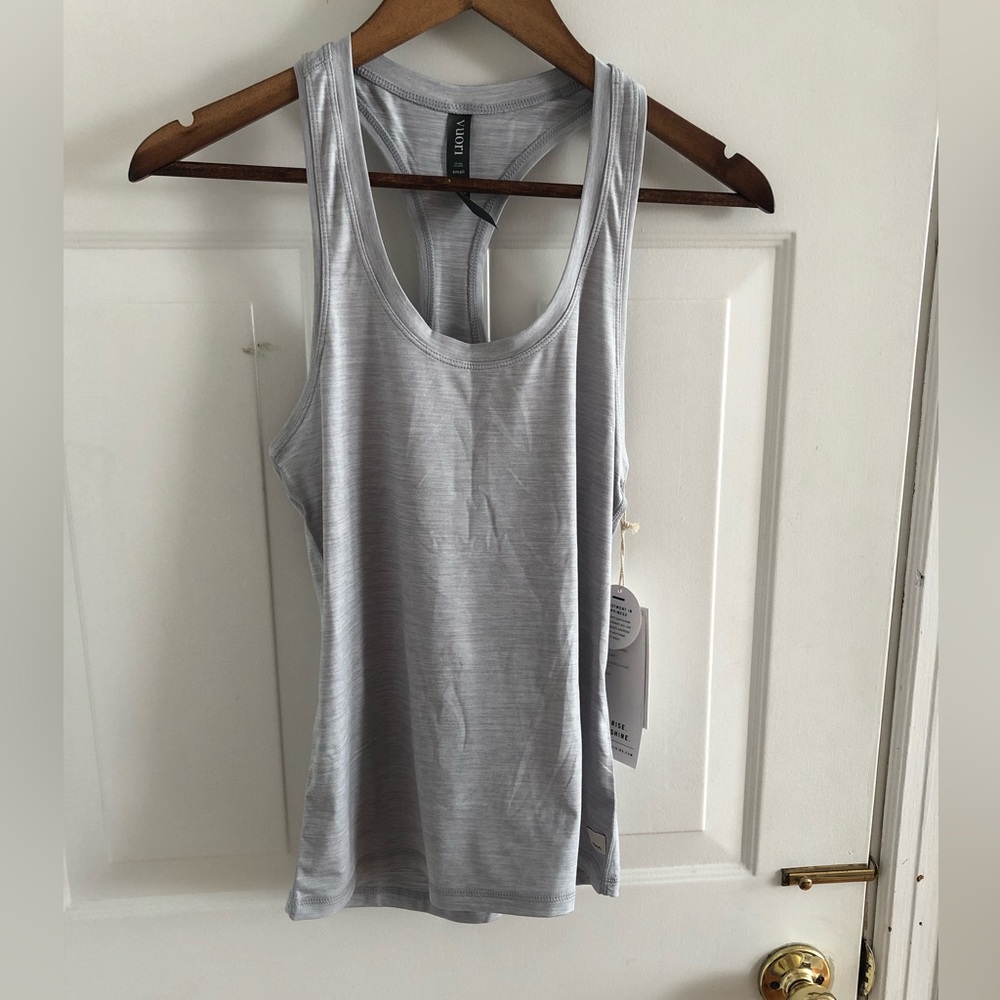 Vuori Light Gray Racerback Tank Top